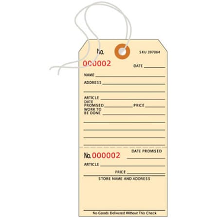 Centurion Medical Products Centurion TMR339 2.25 x 5.25 in. Repair Tag - 1000 Pack CE576441